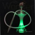 Hookah de vidro LED verde para atacado